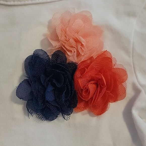 STARTING OUT WHITE BODICE, CORAL TULLE SKIRT DRESS, SIZE 18 MONTHS - Picture 2 of 6